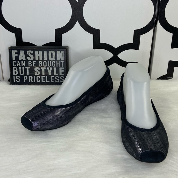 Auti Jamie Black Ballet Flats - Picture 1 of 8